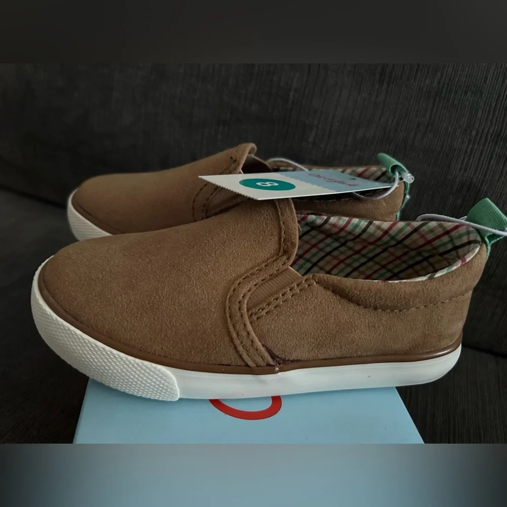 Cat & Jack Toddler Boy slip on sneaker shoes Keagan 8 NWT